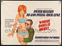 6j229 WHERE DOES IT HURT British quad '72 Peter Sellers wants to be your doctor?