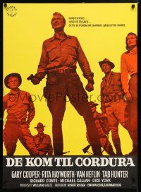 6j275 THEY CAME TO CORDURA Danish '59 Gary Cooper, Rita Hayworth, Tab Hunter, Van Heflin!