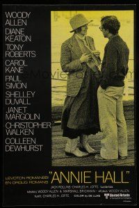 6j103 ANNIE HALL Finnish '77 full-length Woody Allen & Diane Keaton in a nervous romance!