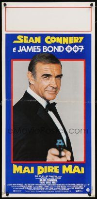 6j539 NEVER SAY NEVER AGAIN Italian locandina '83 great image of Sean Connery as James Bond!