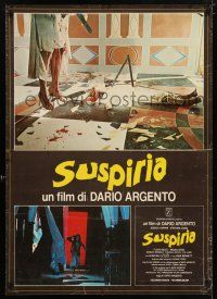 6j472 SUSPIRIA Italian lrg pbusta '77 classic Dario Argento horror, different gory images!