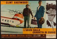 6j475 COOGAN'S BLUFF Italian photobusta '68 Clint Eastwood in New York City, Siegel!