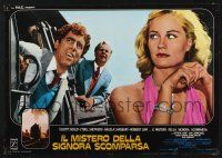 6j483 LADY VANISHES Italian photobusta '80 Elliott Gould, Cybill Shepherd, Hammer mystery!
