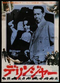 6j874 DILLINGER Japanese '74 different image of gangster Warren Oates & Cloris Leachman!