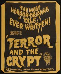 6j006 TERROR IN THE CRYPT New Zealand '63 Christopher Lee, Terror and the Crypt!