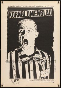 6j327 KORNBLUMENBLAU Polish 27x39 '89 Jakub Erol artwork of yelling prisoner!