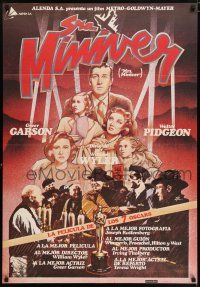 6j086 MRS. MINIVER Spanish R81 directed by William Wyler, voted the greatest movie ever made!