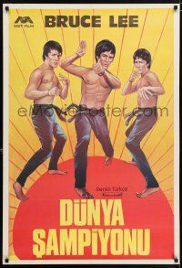 6j055 BRUCE LEE Turkish '70s cool image of the master martial artist fighting!