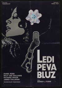 6j648 LADY SINGS THE BLUES Yugoslavian 19x27 '72 Diana Ross as Billie Holiday!