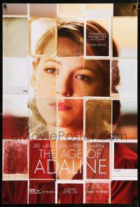 6k018 AGE OF ADALINE teaser DS 1sh '15 cool photograph collage of gorgeous Blake Lively!
