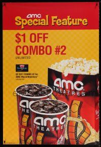 6k032 AMC THEATRES MovieWatcher style DS 1sh '13 cool ad from the movie theater chain!