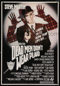 6k155 DEAD MEN DON'T WEAR PLAID 1sh '82 Steve Martin will blow your lips off if you don't laugh!