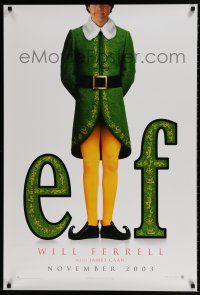 6k187 ELF teaser 1sh '03 Jon Favreau directed, James Caan & Will Ferrell in Christmas comedy!