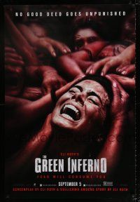 6k262 GREEN INFERNO teaser DS 1sh '13 Eli Roth jungle horror, no good deed goes unpunished!