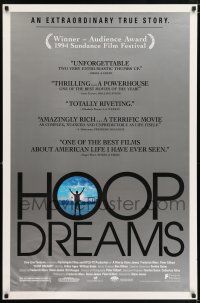 6k287 HOOP DREAMS 1sh '94 Arthur Agee, William Gates, powerful basketball documentary!