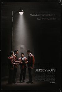6k345 JERSEY BOYS int'l advance DS 1sh '14 John Lloyd Young as Frankie Valli, The Four Seasons!