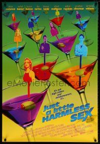 6k354 JUST A LITTLE HARMLESS SEX 1sh '99 Alison Eastwood, cool martini design!