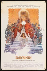 6k360 LABYRINTH 1sh '86 Jim Henson, art of David Bowie & Jennifer Connelly by Ted CoConis!