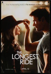 6k379 LONGEST RIDE style A teaser DS 1sh '15 romantic image of Melissa Benoist and Scott Eastwood!