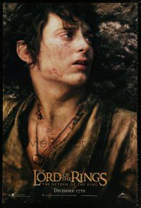 6k385 LORD OF THE RINGS: THE RETURN OF THE KING int'l teaser DS 1sh03 Elijah Wood as tortured Frodo!