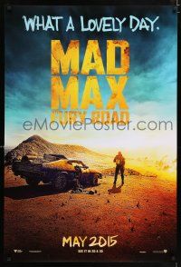 6k398 MAD MAX: FURY ROAD teaser DS 1sh '15 Tom Hardy in the title role as the legendary character!