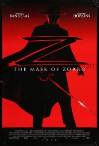 6k408 MASK OF ZORRO advance DS 1sh '98 Antonio Banderas, Catherine Zeta-Jones, Anthony Hopkins