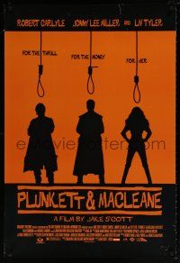 6k510 PLUNKETT & MACLEANE DS 1sh '99 Jonny Lee Miller, Ian Robertson, cool gallows image!