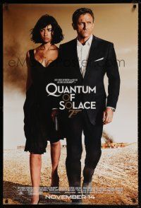6k532 QUANTUM OF SOLACE advance 1sh '08 Daniel Craig as James Bond + sexy Olga Kurylenko!