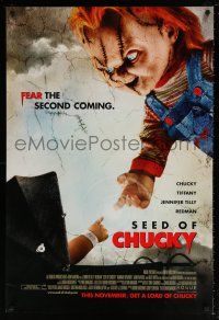 6k600 SEED OF CHUCKY advance DS 1sh '04 Brad Dourif, Jennifer Tilly, fear the second coming!