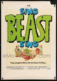 6k622 SING BEAST SING 1sh '80 characters from the Canadian animated cartoon fantasy monster short!