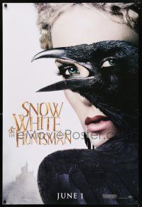 6k634 SNOW WHITE & THE HUNTSMAN June 1 teaser 1sh '12 sexy Charlize Theron, clever design!