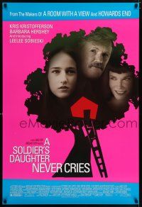6k637 SOLDIER'S DAUGHTER NEVER CRIES 1sh '98 Kris Kristofferson, Barbara Hershey, Leelee Sobieski!