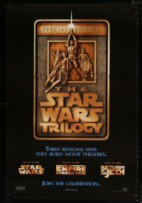6k688 STAR WARS TRILOGY style F 1sh '97 George Lucas, Empire Strikes Back, Return of the Jedi!