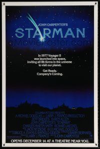 6k690 STARMAN advance 1sh '84 John Carpenter, get ready, company's coming!