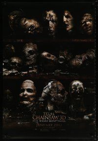 6k727 TEXAS CHAINSAW 3D teaser DS 1sh '13 Alexandra Daddario, evil wears many faces!