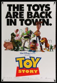 6k766 TOY STORY cast style DS 1sh '95 Disney/Pixar cartoon, Buzz Lightyear, Woody & more!