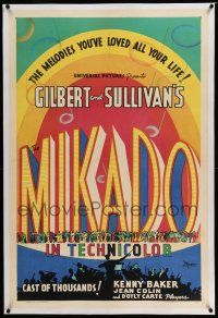 6m092 MIKADO linen 1sh '39 Kenny Baker, Gilbert & Sullivan's melodies you've loved all your life!