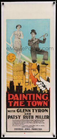 6p013 HOT HEELS linen long Aust daybill '28 Glenn Tryon & Patsy Ruth Miller are Painting the Town!