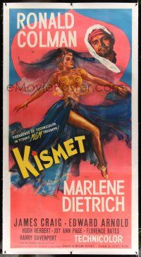 6r039 KISMET linen 3sh '44 different art of sexy Marlene Dietrich dancing & Ronald Colman!