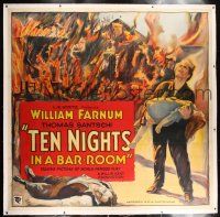 6r014 TEN NIGHTS IN A BARROOM linen 6sh '31 William Farnum's little girl wants him to sober up!