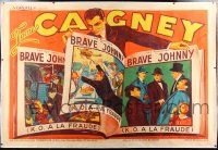6r066 GREAT GUY linen French 2p '36 cool different art images of James Cagney in story book!