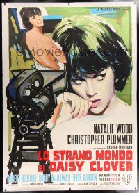 6r115 INSIDE DAISY CLOVER linen Italian 2p '66 different Brini art of sexy Natalie Wood & camera!