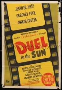 6s721 DUEL IN THE SUN Aust 1sh '47 Jennifer Jones, Gregory Peck & Joseph Cotten in King Vidor epic!