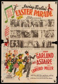 6s722 EASTER PARADE Aust 1sh '48 Irving Berlin, art & images of Judy Garland & Fred Astaire!