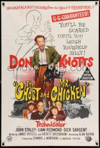 6s725 GHOST & MR. CHICKEN Aust 1sh '66 Don Knotts, you'll be scared until you laugh yourself silly