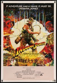 6s733 INDIANA JONES & THE TEMPLE OF DOOM Aust 1sh '84 adventure is Harrison Ford's name!
