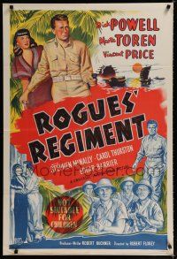 6s748 ROGUES' REGIMENT Aust 1sh '48 great artwork of French Foreign Legion soldier Dick Powell!