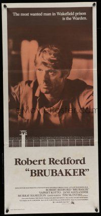 6s788 BRUBAKER Aust daybill '80 warden Robert Redford is the most wanted man in Wakefield prison!