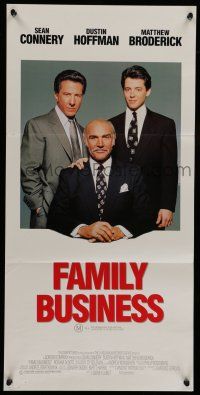 6s829 FAMILY BUSINESS Aust daybill '89 Sean Connery, Dustin Hoffman, Matthew Broderick!