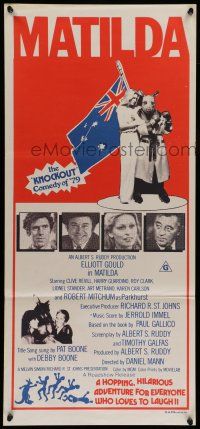 6s895 MATILDA Aust daybill '78 Elliott Gould, wacky boxing kangaroo images!